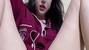 beautiful girls play with cucumbers at home