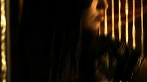 Beautiful nude bollywood chick undresses in erotic striptease