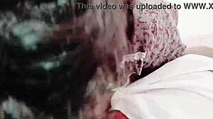 Desi Dirty Wife Gives Blowjob While Showing Boobs and Talking Dirty in Telugu