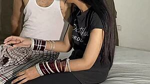 Daughter-in-law fucks father-in-law's monster cock in hardcore hindi sex scene!