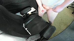 Ginger Teen Explodes Huge Cum Load During Solo Masturbation