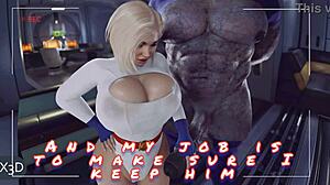 Darkdseid Breeds Power Girl With Big Cock