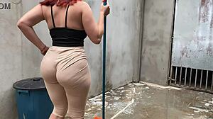 I hired a maid with a big ass and couldn't resist the desire for her body