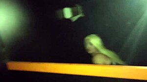 Fucking strangers in gloryhole while cuckold watches big ass