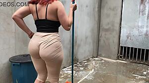 I hired a maid with a big ass and couldn't resist the desire for her body