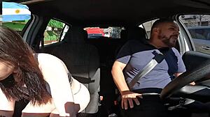 Almendra Gala Rides Bareback on Street