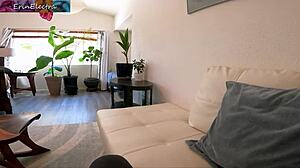 Stepbrother instructs plump girl on staying chaste with butt lesson