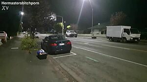 Brazen Kiwi Bitch Gets Pissed On Publicly as Motorist Yells