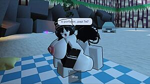 I bent Liz over on the nudist beach for a great fuck with a follower