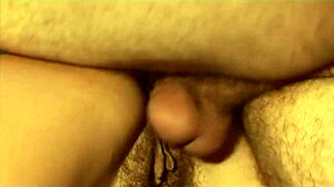 Horny big titty slut takes big cock in hairy pussy