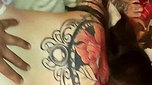 Big Ass Latina Bends Over in Thong