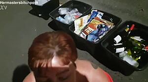 Brazen Kiwi Bitch Gets Pissed On Publicly as Motorist Yells