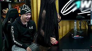 ruan got so horny as bibi griffo twerks on his lap so good