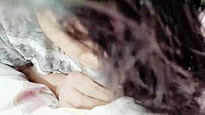 Desi Dirty Wife Gives Blowjob While Showing Boobs and Talking Dirty in Telugu