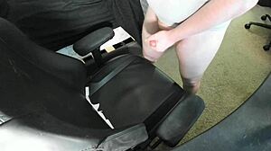 Ginger Teen Explodes Huge Cum Load During Solo Masturbation