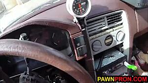 that bimbo pawned her ugly car and her pussy at the shop