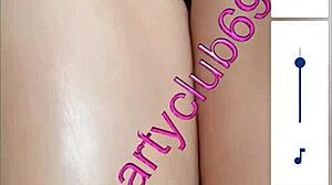 Colombian woman Cami engages in an unusual vaginal activity with ice