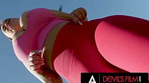 Gorgeous Payton Preslee gets her huge tits fucked hard in doggystyle