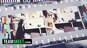 Snobby Cheerleader Gets Fucked by Security Guard After Shoplifting Lip Gloss