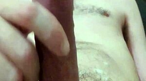 Solo Brazilian Amateur Strokes Huge Cock Close Up In Bedroom Homemade