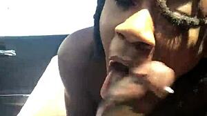 Hazel Grace Deepthroats Stranger's Big Cock In Car