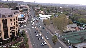 amateur ebony lesbians in shower, pussies toyed and teased with massage