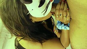 University girl sucks big cock at friend's house