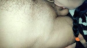 i give my wife a deep throat blowjob and finger her ass so good
