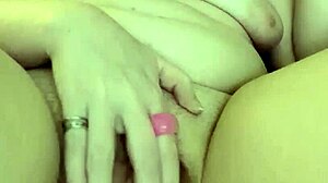 Messing around with my pussy lips, gaping trimmed cute tits amateurs natural homemade solo 😏