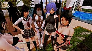 what's your fantasy? in harem hotel 169, players engage in provocative hotel adventures and game challenges