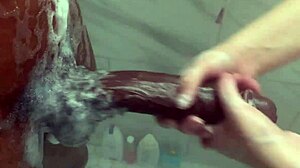 Big step sister teases step brother's monster BBC when parents are away.