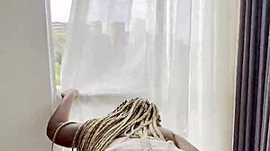 Tricking girlfriend with horny stepsister's cowgirl creampie