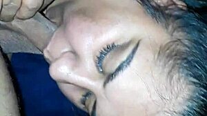 Indian birch sucking dick in homemade interracial