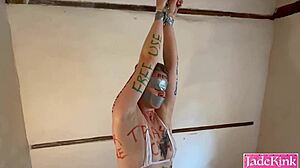 i bound that fat slut and licked her huge ass at the party