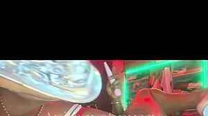 Do you see my wet pussy dripping? I'm taking two dildos in both holes!