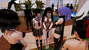 what's your fantasy? in harem hotel 169, players engage in provocative hotel adventures and game challenges