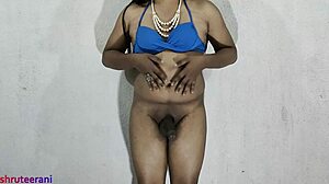 blue bikini crossdressing indian shemale
