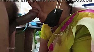 Maid Suhasini Sucking Cock!