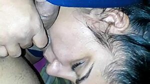 Indian birch sucking dick in homemade interracial