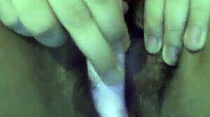 Young submissive in costume uses dildo on big tits for first time, come fuck me now