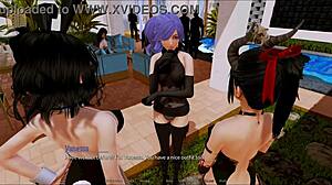 what's your fantasy? in harem hotel 169, players engage in provocative hotel adventures and game challenges