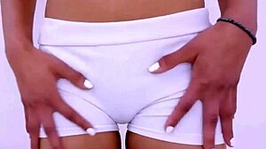 father in law fuckin tiny brunette model durin massage castin, cummin on sofa