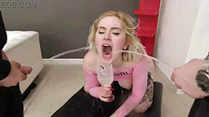 My first anal goes wet greta foss bwc balls deep no pussy rough sex big gapes pee drink cum in mouth swallow xf302