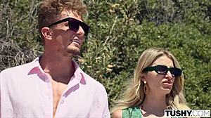 stunning redhead dolly dyson bent over for double penetration