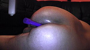 Amateur German wife gets her ass fucked with dildo in BDSM fetish play!