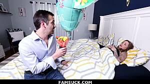 stepdad caught his stepdaughter licking her stepmoms pussy - famsuck