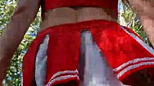 Walking barefoot on seashore and forest, hearing waves and upskirt sounds 😊