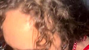 curly-haired nympho, does she get a sloppy facial from flaxk?