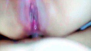 anal fucking and a wet vaginal orgasm squirt with a submissive chubby girl!