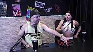 monica lima loses game and shows breasts in sheer red